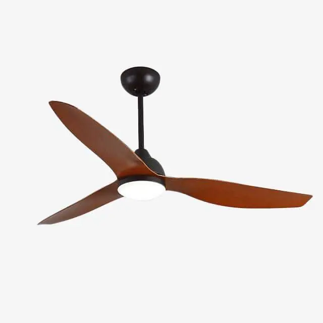 Ventilateur de plafond LED bois 3 pales