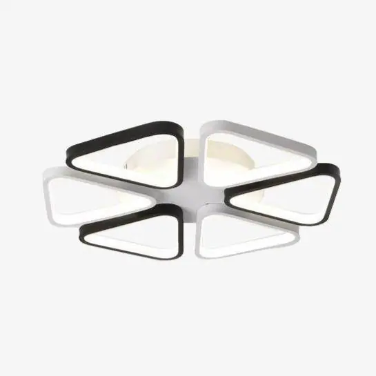 Plafonnier LED Triangles Noirs & Blancs