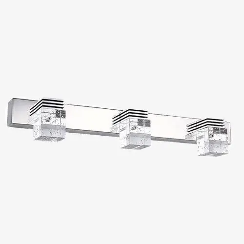Applique LED Chromée & Cristal - Élégance Lumineuse
