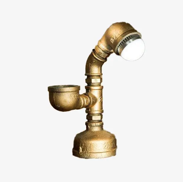 Lampe de bureau retro en forme de tuyaux