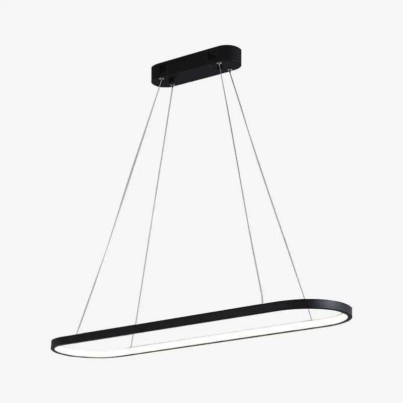 Lustre LED design: Suspension en aluminium arrondie