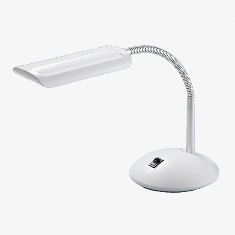 Lampe de bureau LED blanche avec port USB