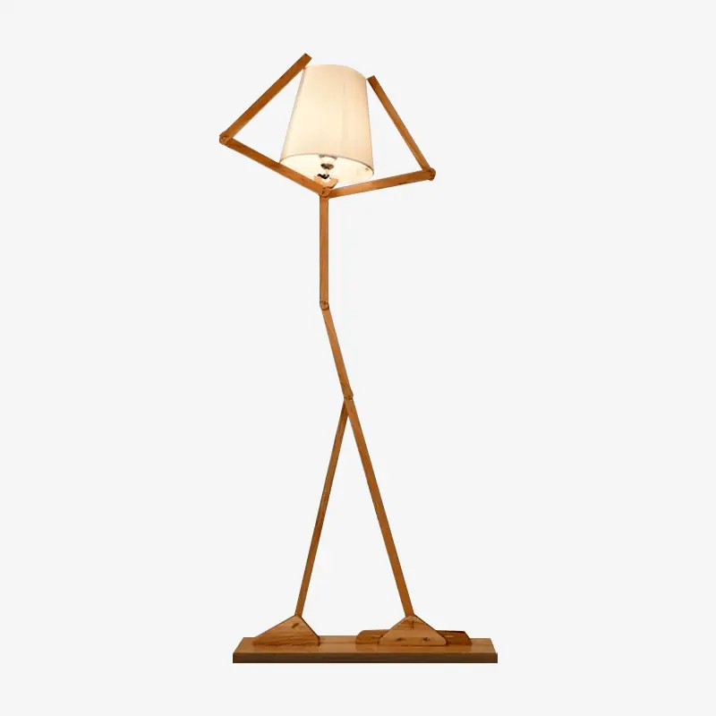 Lampadaire en bois \\"BoisBonhomme\\"