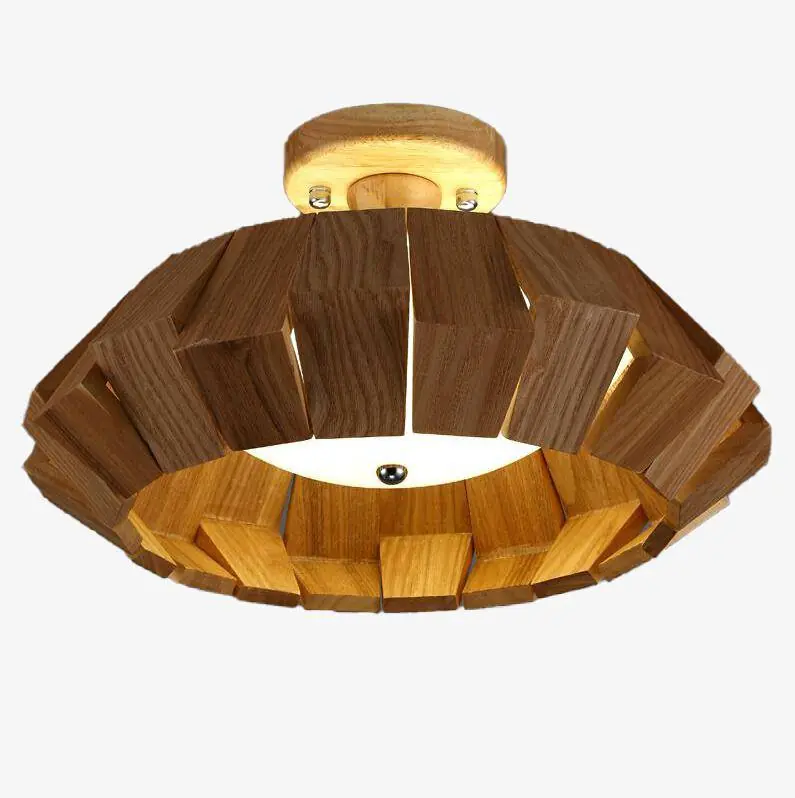 Plafonnier Design Chinois en Bois