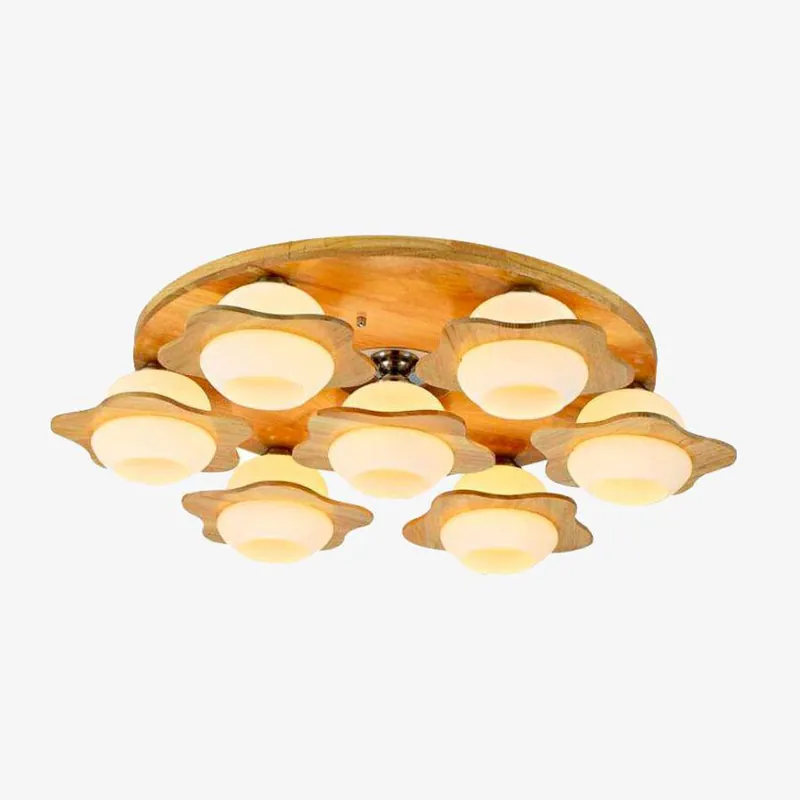 Plafonnier en bois Floral Wood