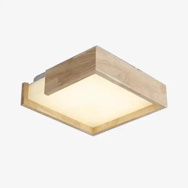 Plafonnier LED Design en Bois Square.