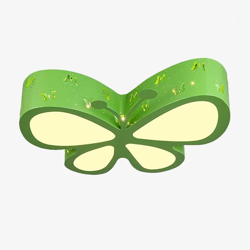 Plafonnier Enfant Papillon Vert