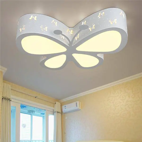 Plafonnier Enfant Papillon Blanc