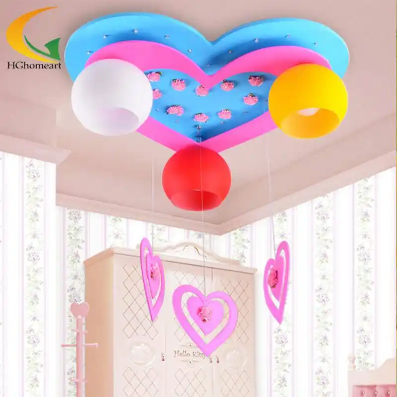 Plafonnier enfant LED \\"Coeur Magique\\"