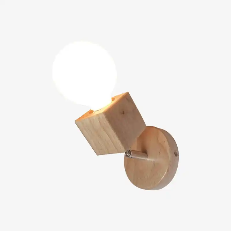 Applique scandinave ajustable en bois