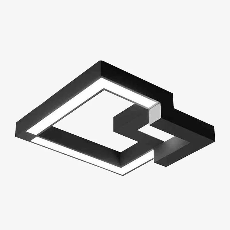 Plafonnier LED GEO noir\\/blanc (différentes tailles)