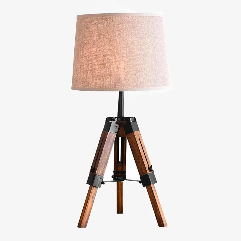 Lampe de chevet ajustable avec abat-jour en tissu