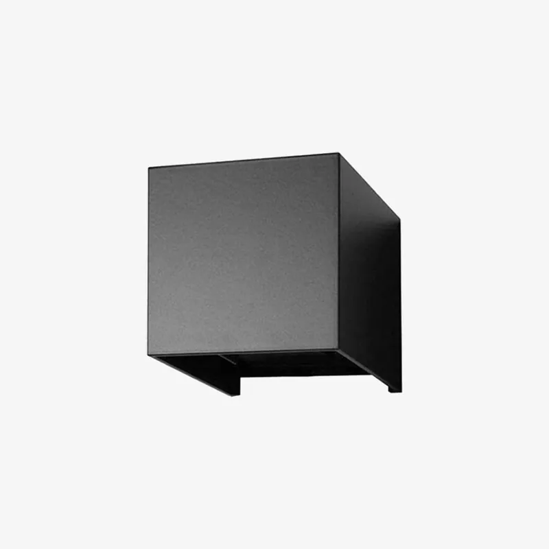 Applique murale cubique en aluminium pour couloir