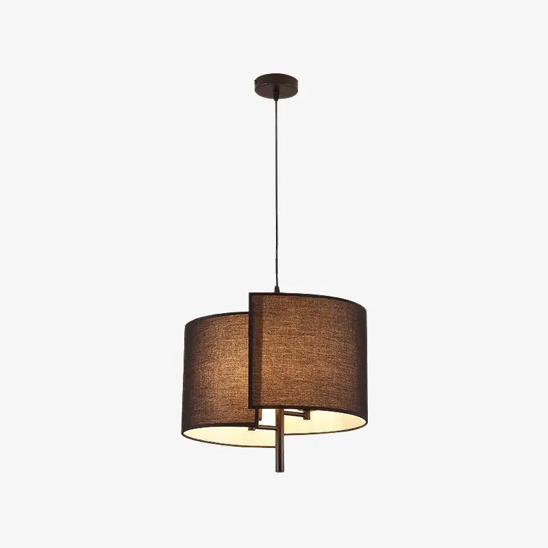 Suspension LED élégante en tissu