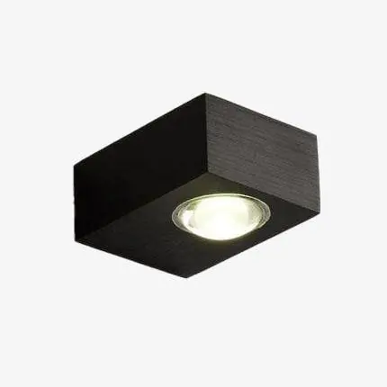 Applique murale LED Noire carrée