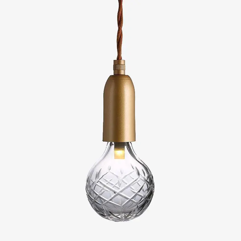 Lustre Rétro Doré à LED Loft