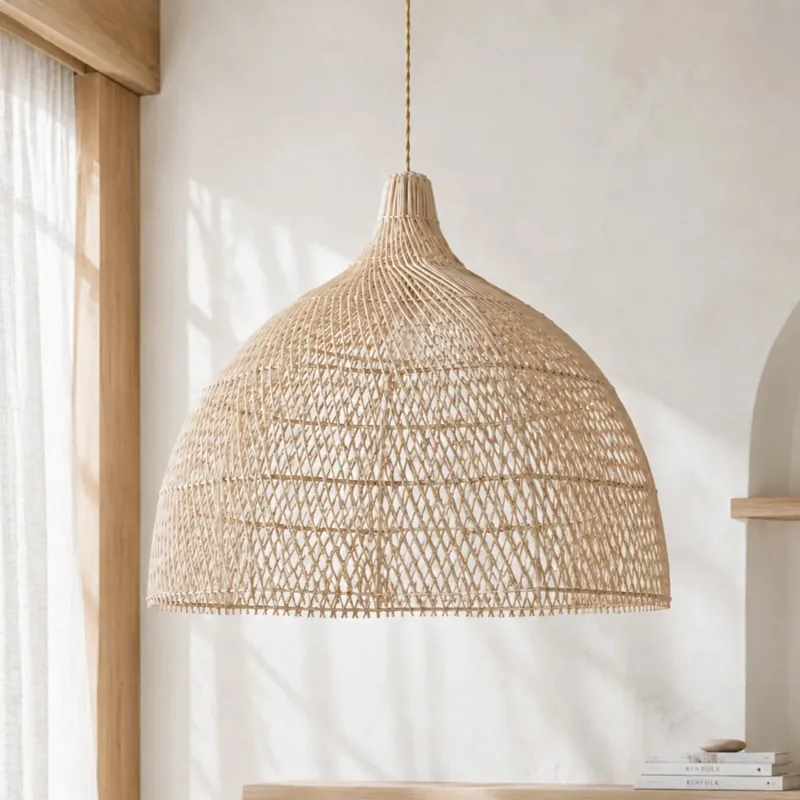 Claus Whipped Rattan Pendant Light