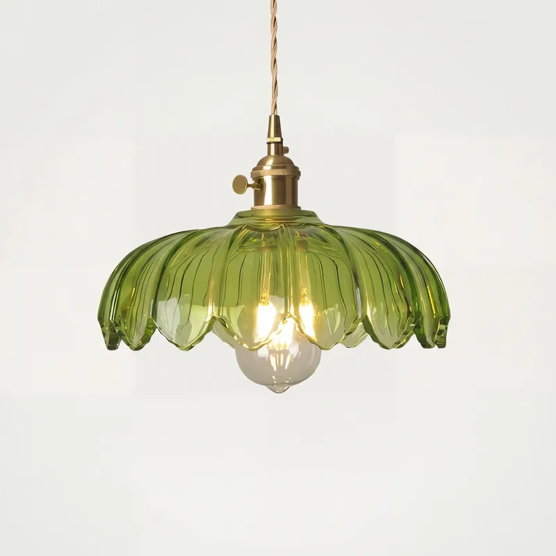 Fay Rustic Tulip Glass Pendant Light