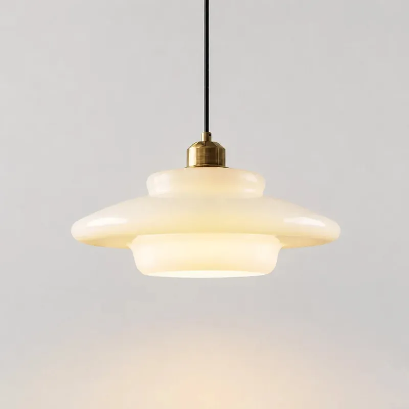 Hanna Art Deco Glass Pendant Light