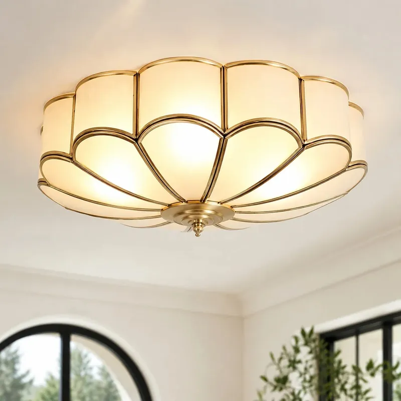 Eros Flower-Inspired Art Deco Ceiling Light