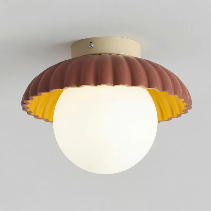 Juno Alien Cream Glass Ceiling Light