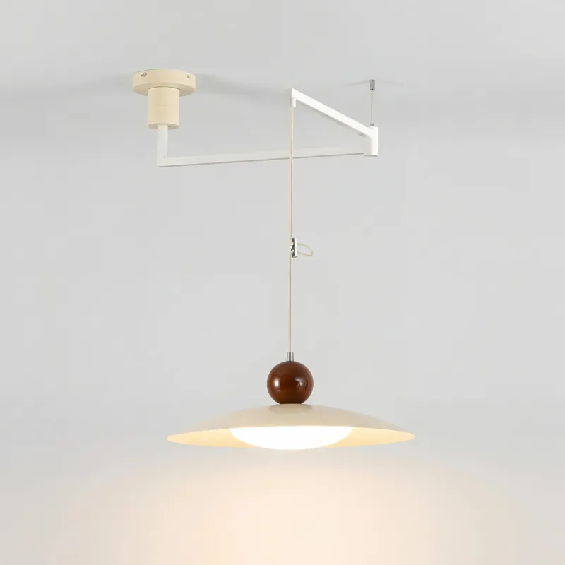 Fidel Nordic Flying Disc Movable Swing Arm Pendant Light