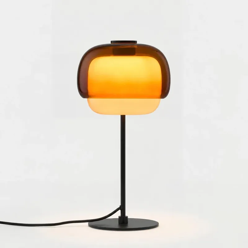 Elvrynor Nordic Colorful Glass Table Lamp