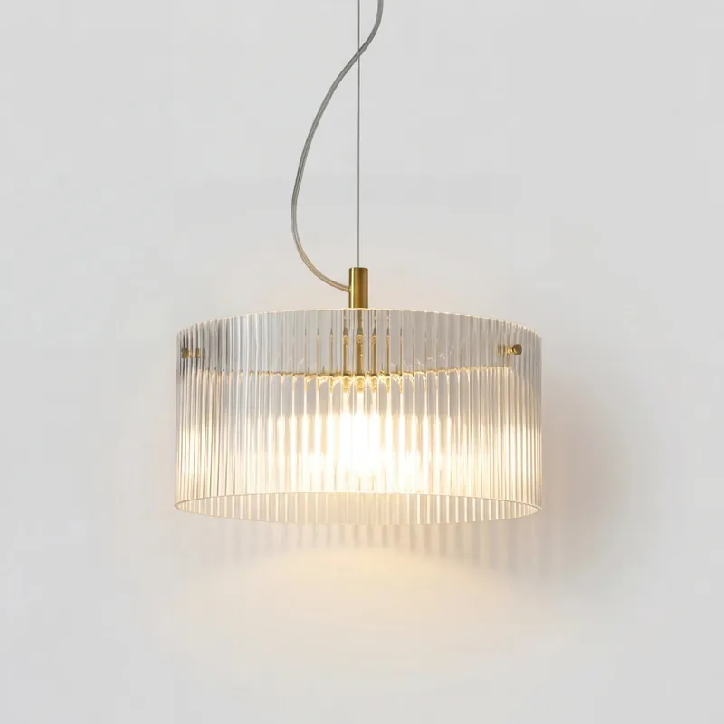 Blazenne Ribbed Glass Pendant Light
