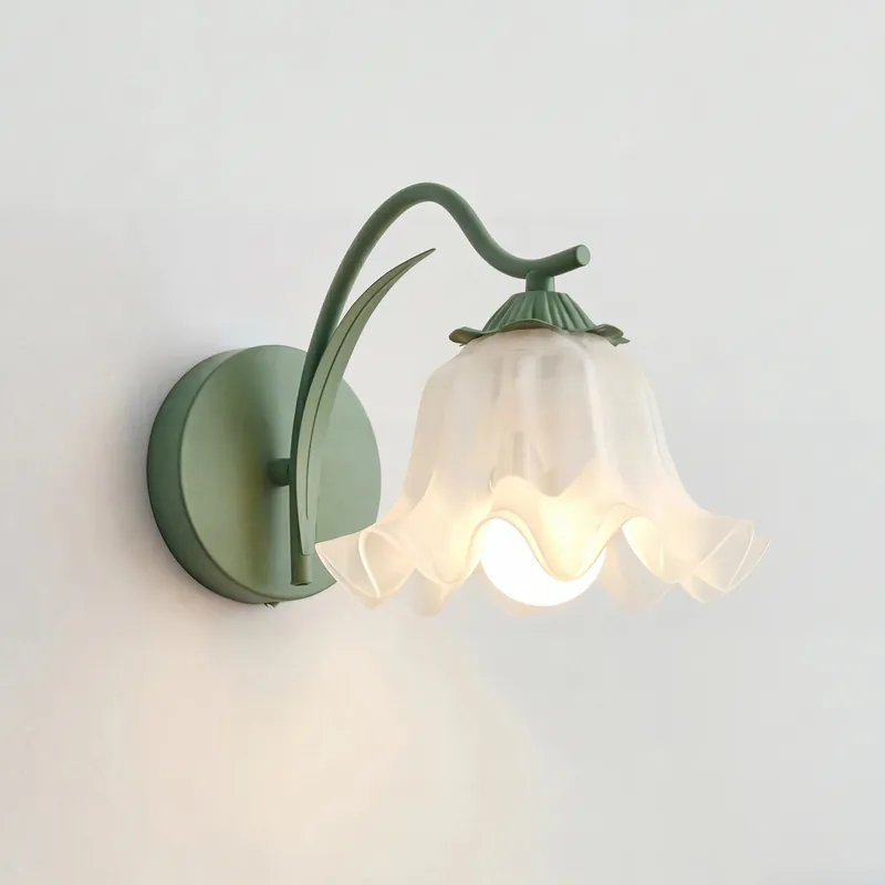 Denise French Country Acrylic Floral Wall Light