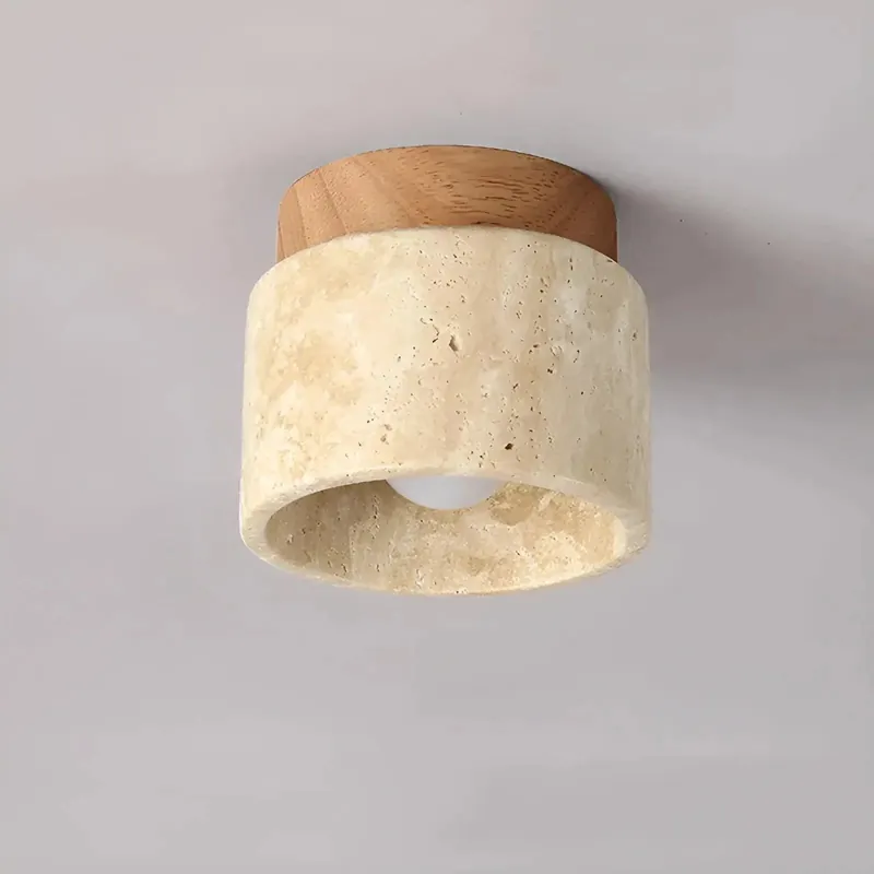 Yetvee Wabi-Sabi Travertine Ceiling Lamp