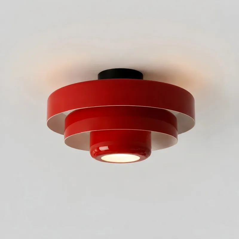 Vanesly Bauhaus Three-Tier Round Macaron Ceiling Light