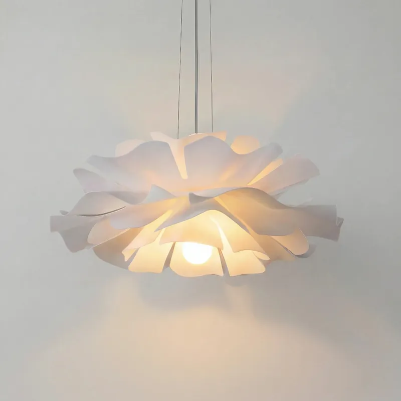 Osiris Nordic White Lotus Flower Pendant Light