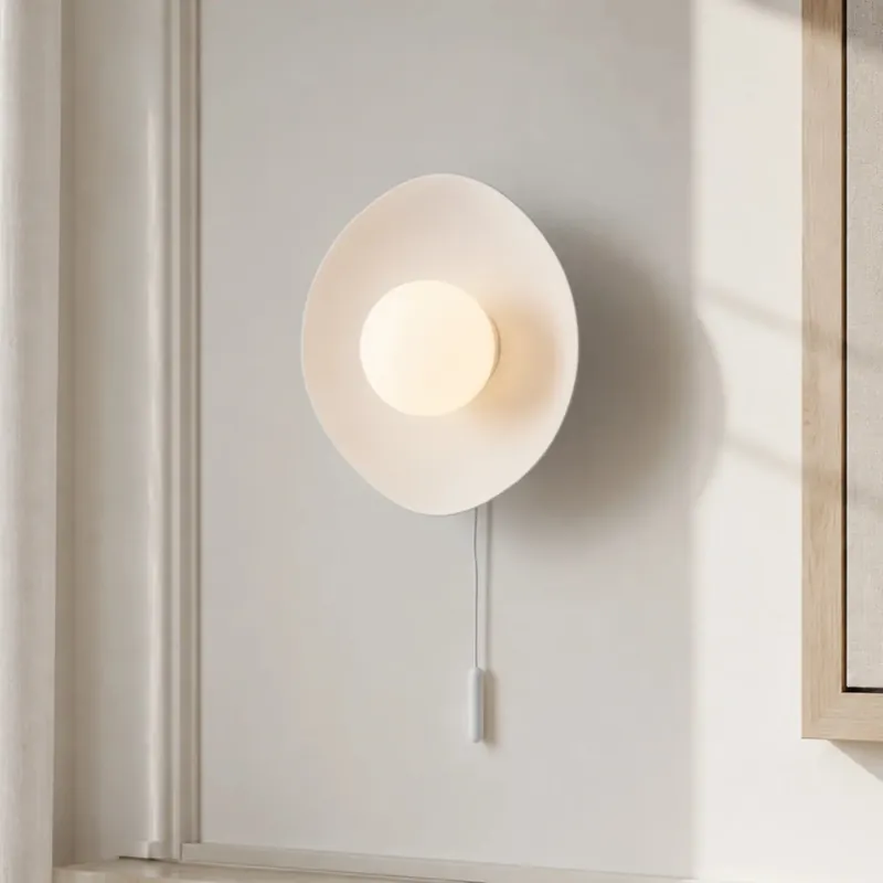 Ember Modern Bowl Ceramic Wall Sconce