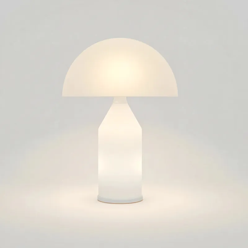 Corvin Modern Mushroom Shaped Metal Table Lamp