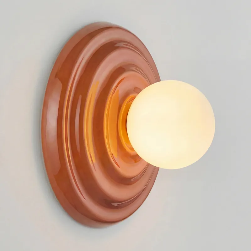 Ezrin Nordic Resin Globe Wall Light