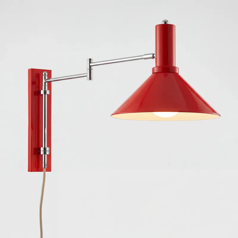 Kaisa Bauhaus Colored Swing Arm Wall Light