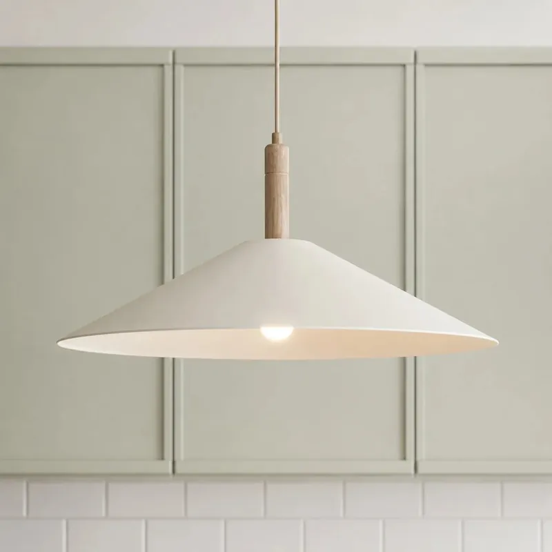 Kora Antique Natural Hat Shape Paper Pendant Light