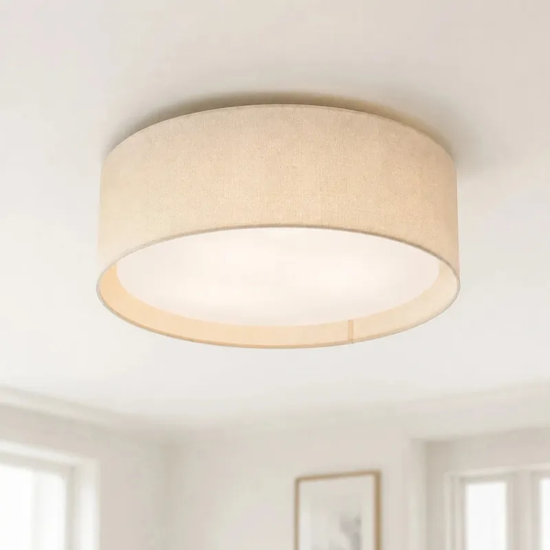 Rowena Modern Slim Shade LED Flush Mount Ceiling Light