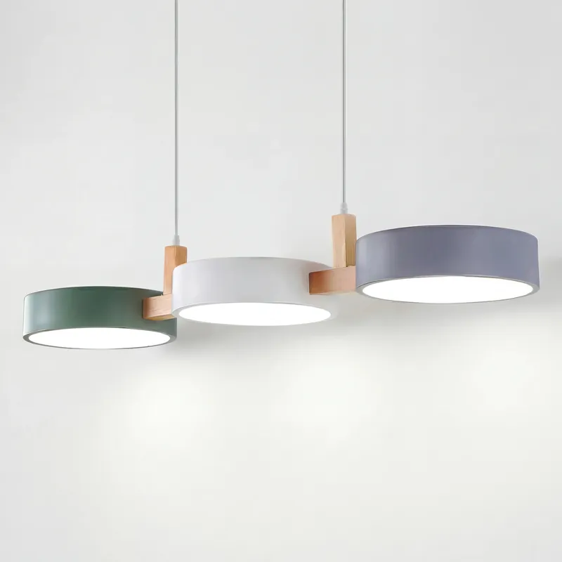 Elvra Modern Macaron 3-Heads Pendant Light