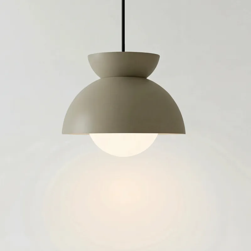 Zosia Minimalist Metal Half-Dome Pendant Light