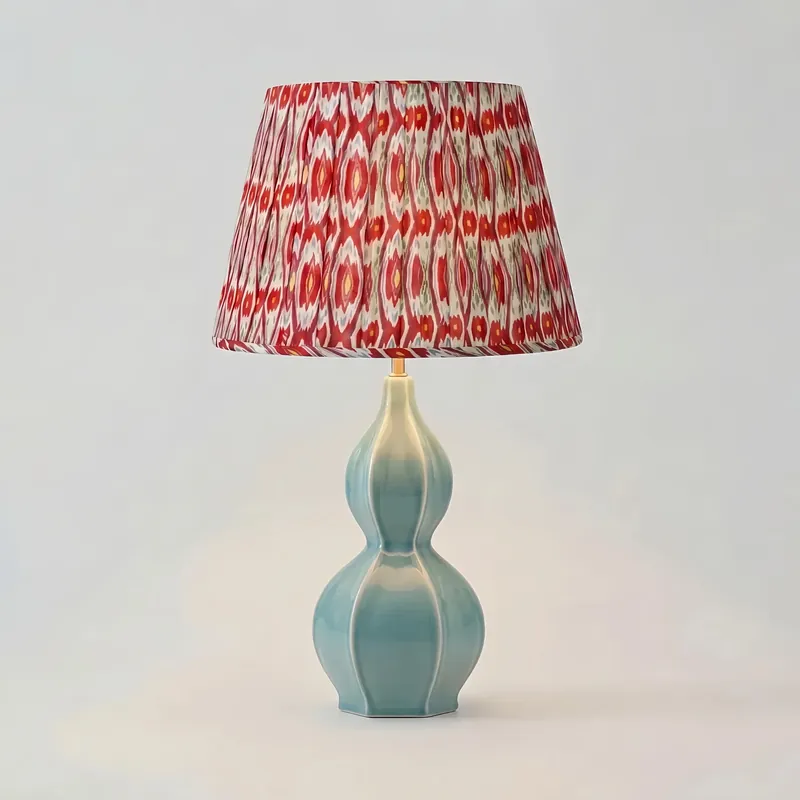 Kemal Retro Gourd-Shaped Ceramic Table Lamp