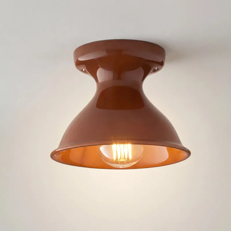 Xaviero Modern Colorful Ceramic Round Ceiling Light