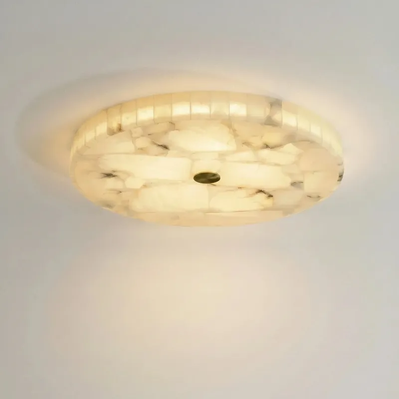 Briallen Modern Round Alabaster Ceiling Light