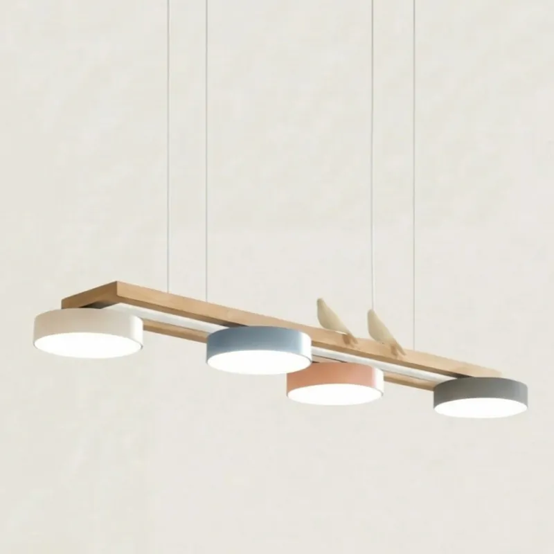 Flavia Modern Bird Form Long Chandelier