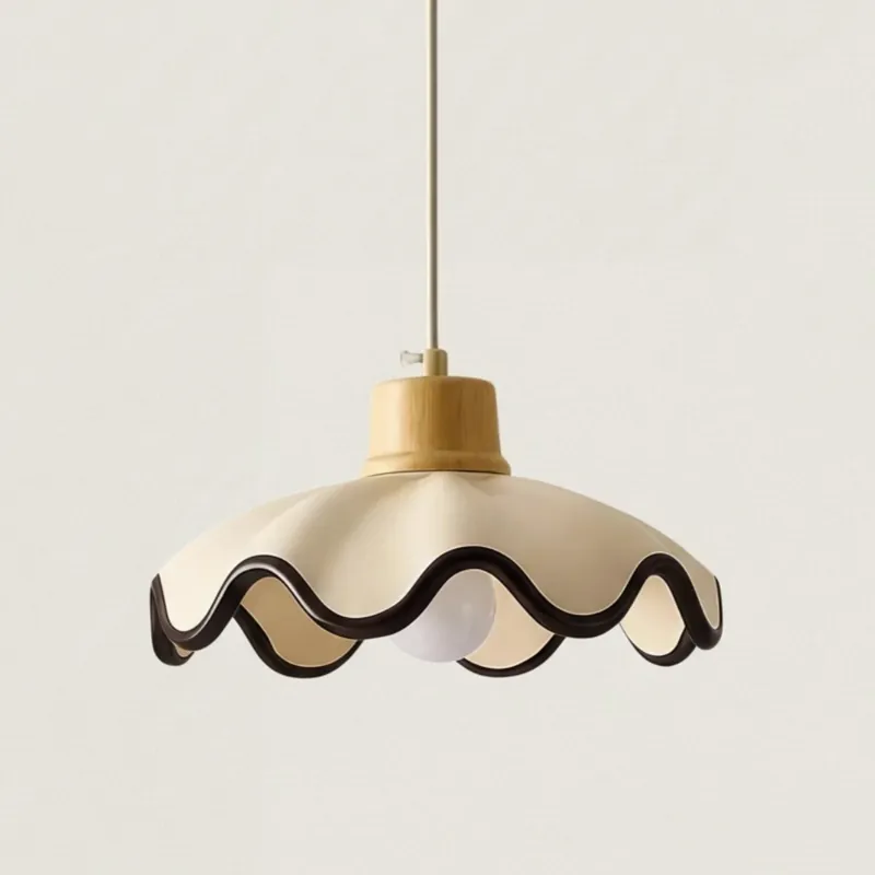Julian Modern Scalloped Wave Pendant Light