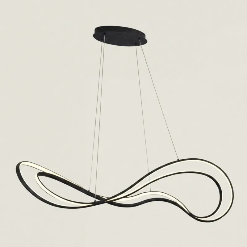 Velmora Modern Curved LED Pendant Lamp
