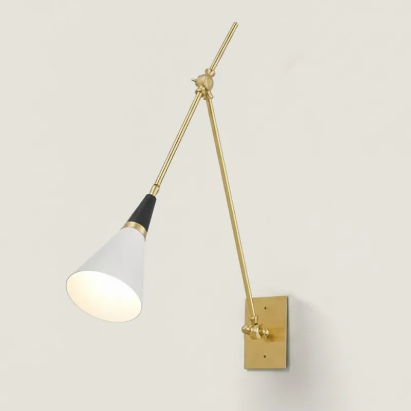 Alvero Vintage Adjustable Swing Arm Wall Light