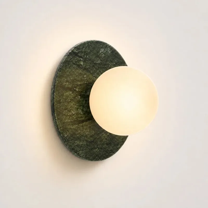 Nyro Modern Marble Round LED Wall Sconce