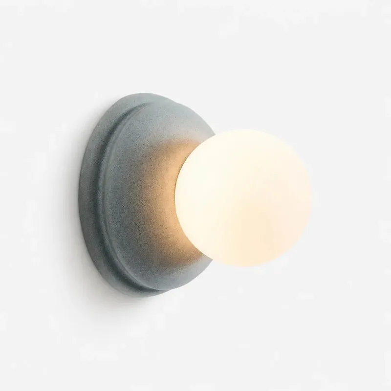 Kireya  Modern Minimalist Ceramic Globe Wall Sconce