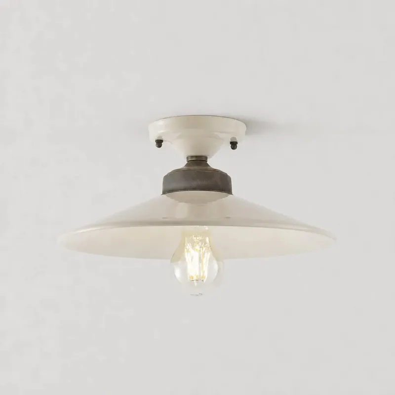 Melora Vintage Ceramic Tapered Hourglass Colors Ceiling Light